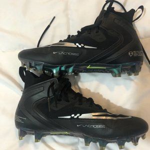 Nike Alpha Huarache 8 Elite Lacrosse Cleats - Size 8 - Black